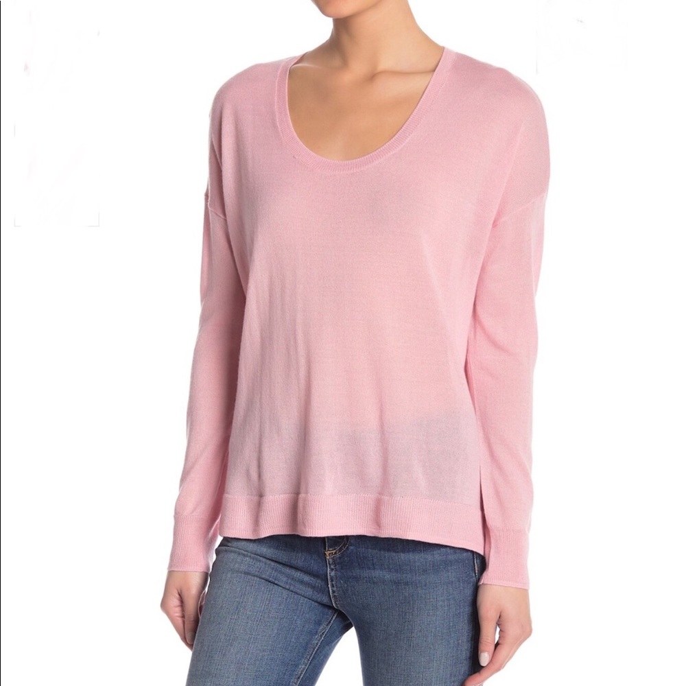 NWT Madewell Southstar Dusty Rose Lightweight Merino Pullover Sweater